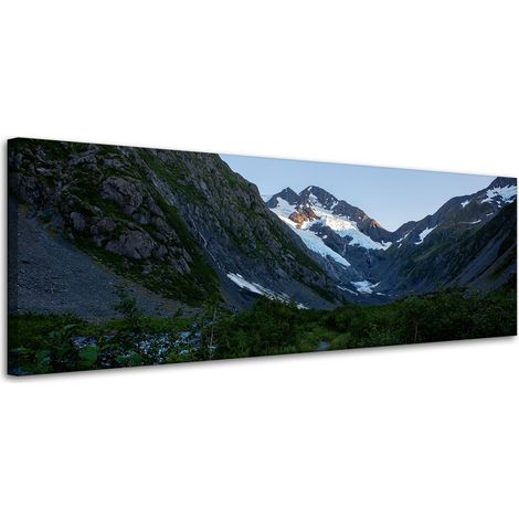Leinwanddruck Natur Berglandschaft 120x40 cm