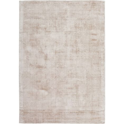 Tappeto di lusso 100 in viscosa avorio e taupe 80x150 cm (1/4)