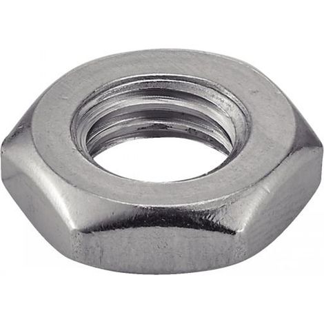 Ecrou bas hexagonal pas à gauche - Inox A2 M16 - Boîte de 25 (1/2)