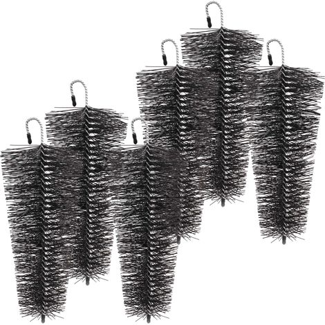 XPOtool Set 6x konische Fallrohrbürste Ø8–12 cm L: 25 cm Laubschutz für Fallrohre als Laubschutz / Marderschutz gegen Verstopfungen