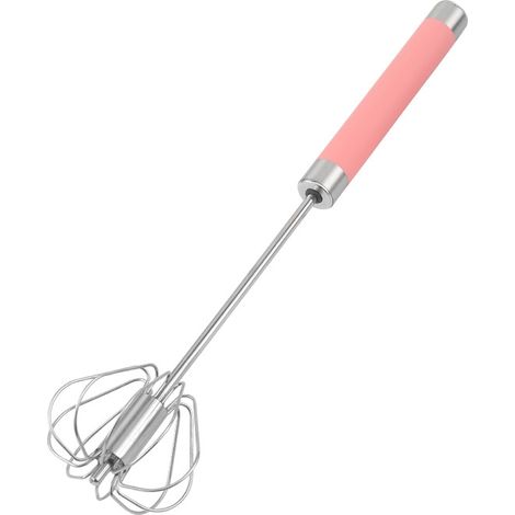 Batteur à œufs semi-automatique en acier inoxydable, fouet manuel à poussoir pour mélange cuisine domestique, 1 pièce (1/5)