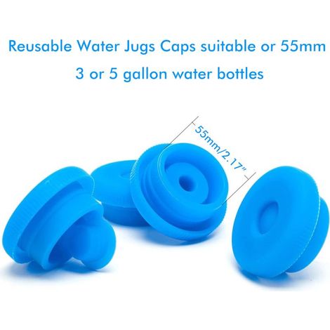 5-Gallonen-Wasserflasche, Wasserspender, kostenlose Ersatzdeckel mit Innenverschluss (1/5)