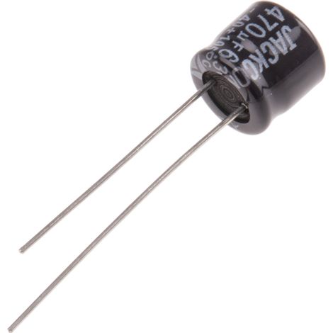 Condensateur RS PRO 470µF, 6.3V c.c.