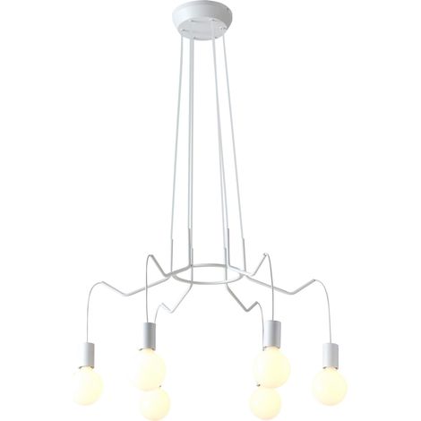 Lampadario Candellux Basso 36-71026 bianco 6xE27 metallo (1/3)