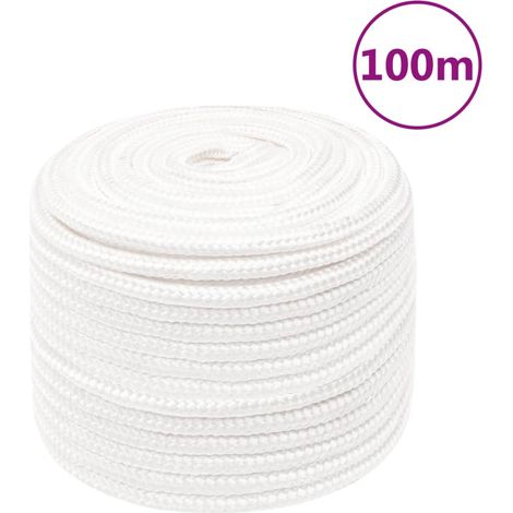 Corde de bateau Cordage - Style Contemporain Blanc complet 14 mm 100 m Polypropylène BV687776 - BonneVie (1/5)