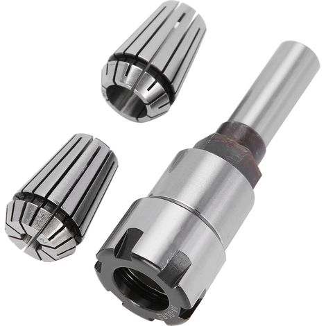 Lot de 3 Pinces de Serrage pour Fraise (6,5mm+13mm) + Rallonge Queue 1/2, Outil CNC Tour, Alésage Précision (1/5)