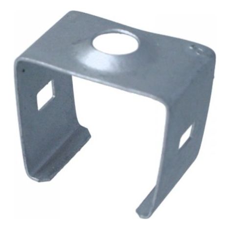 Clip Guida Gancio di Montaggio In Acciaio Per Profilato Alluminio Alto BAZ1715W Bianco