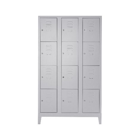 Armadio metallo acciaio portaborse 12 vani 101x50x180 cm