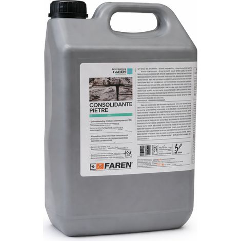 Protettivo Idrorepellente Antispolvere 5 lt Consolidante Pietra Faren Incolore