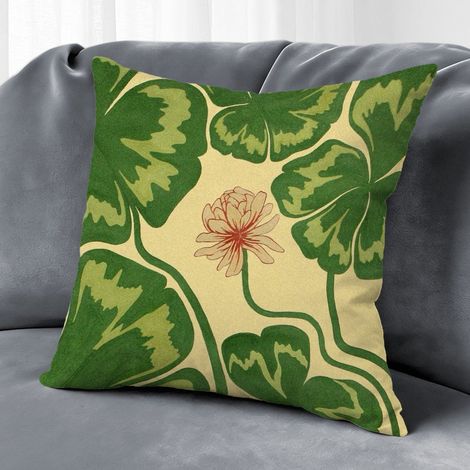 Housse de coussin fleurs décoratives, décoration salon chambre,40×40cm (1/5)