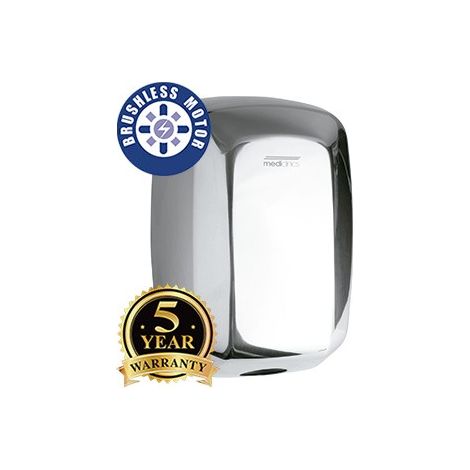 MEDICLINICS M19AC-I MACHFLOW PLUS Secamanos Automático con Ionizador Cromo Brillo - ref: M19AC-I