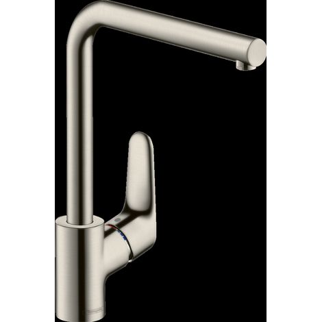 Hansgrohe Focus M41 - Spültisch Einhebelmischer 280 mit schwenkbarem Auslauf, Edelstahl 31817800 (1/2)
