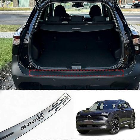Protection de pare-chocs arrière pour Nissan Kicks 2025 2026, plaque de protection extérieure en acier inoxydable, accessoires automobiles ( ) (1/5)