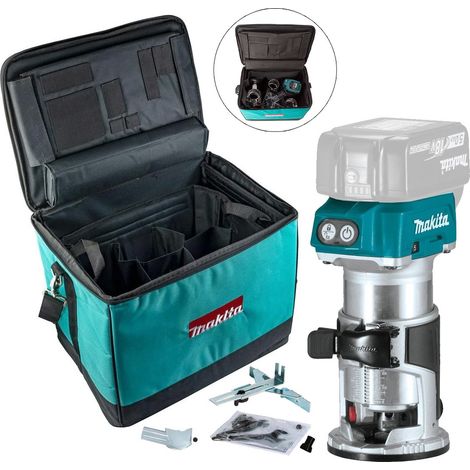 Makita DRT50Z 18V LXT Cordless Brushless Laminate Router Trimmer DRT50 +Cube Bag (1/4)