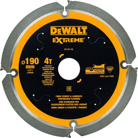 DEWALT Kreissägeblatt PCD 190/30 mm 4Z DT1472-QZ (1/2)