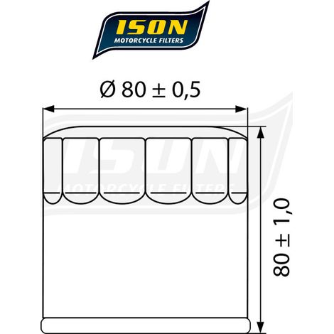 ISON Ölfilter ISON202 (1/2)