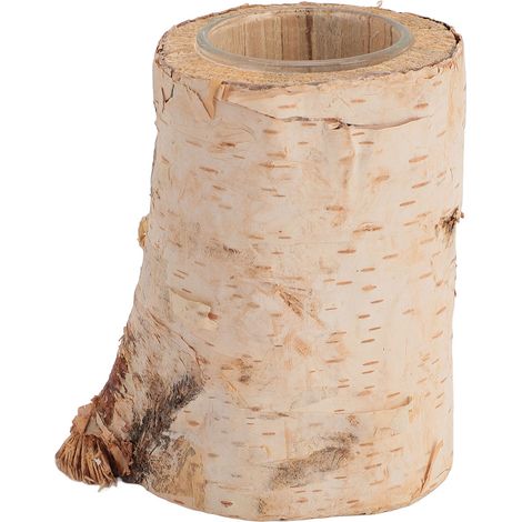 Birch Candle Holder Nordic Tealight Stand Wooden Table Decoration for Wedding Party Salon Club M (1/5)