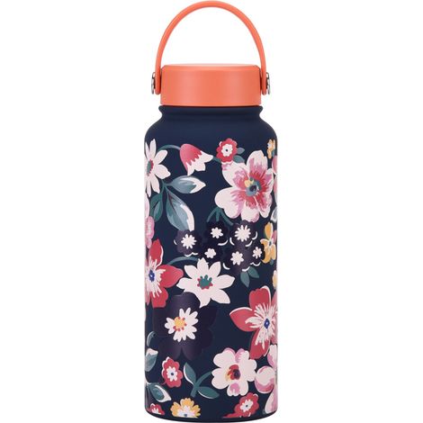 Bouteille Sport 2025 1L Grande Capacité Isotherme Portable Poignée Large Ouverture Impression Femme (1/5)