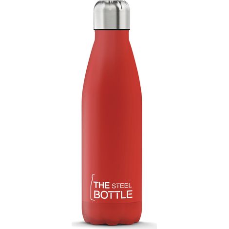 The Steel Bottle Classic Bicicleta, Uso diario, Fitness, Senderismo, Deportes 500 ml Acero inoxidable Rojo (1/5)