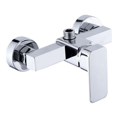 royaluxe -Robinet de douche mural moderne chromé avec mitigeur de douche pour eau froide et chaude (1/5)