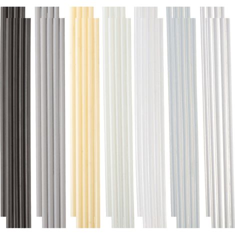 Kunststoffschweißset (56-teilig, 7 Stabtypen: PP, PU, ABS, PE, TPO, PA, PC) für Autostoßstangen, Kajaks usw.