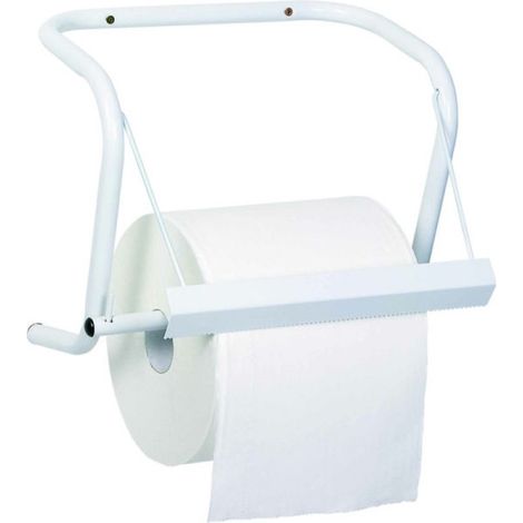Wandabroller für Papiertücher + gezahntes Kern, Weiß - Rossignol