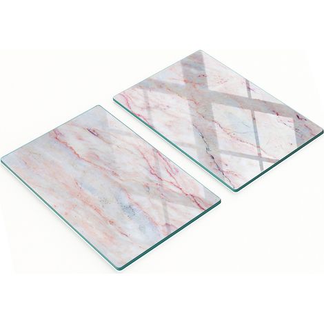 Pannelli decorativi multifunzionali in vetro con stampa effetto marmo 2x40x52 cm (1/5)