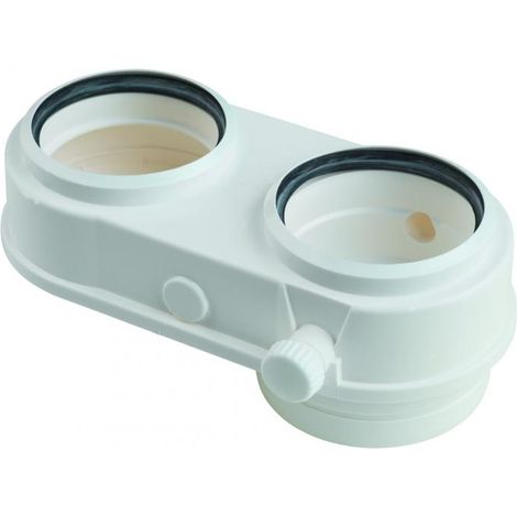Attacco fumi sdoppiato dn 80/80 per caldaia a condensazione daikin d2c drdecop8080ba (1/2)