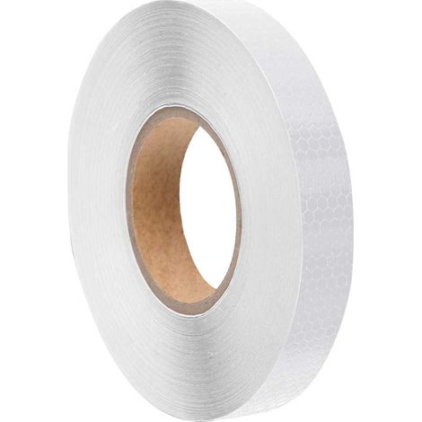 Bande réfléchissante autocollante en PVC blanche 2,5 cm x 50 m pour vélo et équipements - PANGIVO (1/5)