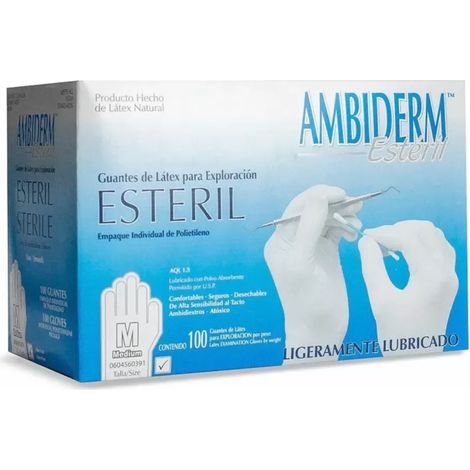 Gants chirurgicaux stériles jetables en latex, 100 g, une boîte (1/5)