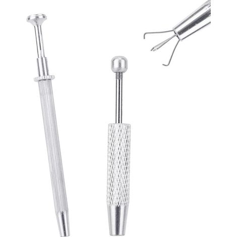 Pince à Bijoux - 2 Pièces - Alliage D'aluminium - 4 Griffes Filetées - Pour Boucles Et Composants - 63mm Et 115mm (1/5)