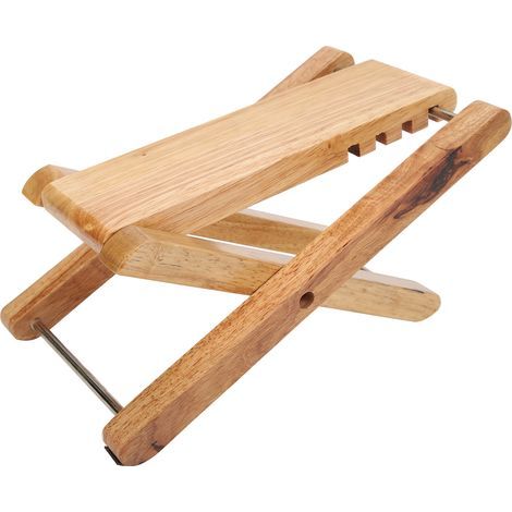 Klappbarer Gitarrenhocker aus Bambus, tragbarer Fußständer für Musikinstrumente (1/5)