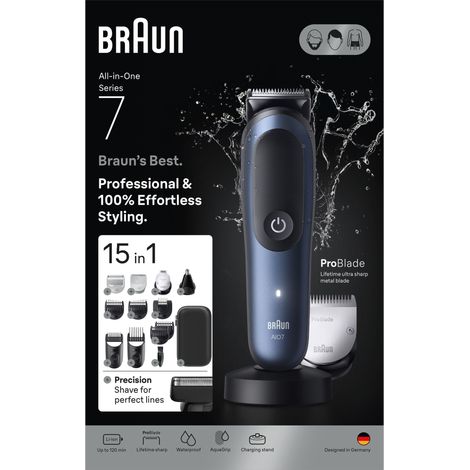 Tondeuse Braun Multigroom Série 7 AIO7580 1 pièce. (1/5)