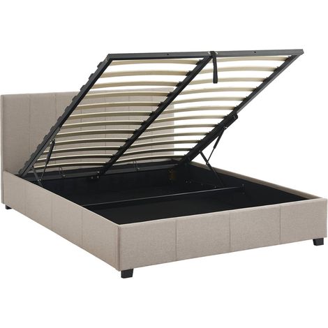 sweeek - Boxbett mit Lattenrost und Kopfteil, 140 x 190cm (1/5)