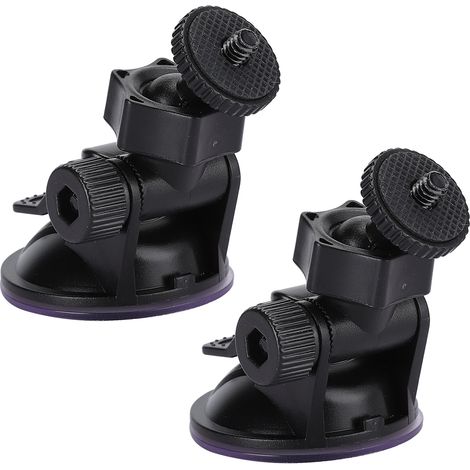 Support de fixation HD H3005A pour enregistreur de conduite, 2 pièces avec ventouse 55mm, rotation 360 degrés et vis de fixation (1/5)
