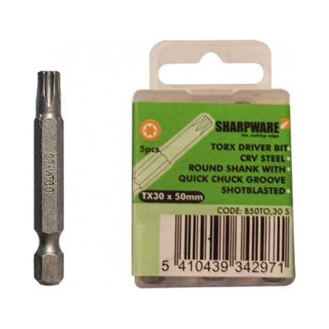 Embout de vissage Torx - 5 pièces - Embout T15 - Longueur (mm) : 50 mm