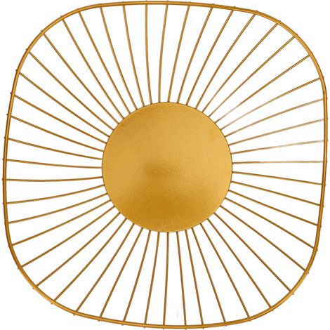 Corbeille à fruits en métal filaire, style épuré, robuste et durable, grande capacité, panier métallique pour fruits, bonbons et divers accessoires. (1/5)