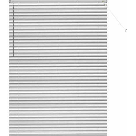 Maison Exclusive - Persianas venecianas Manual Plateado 220 x 160