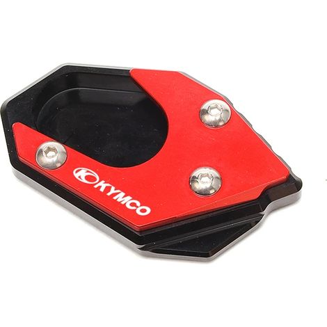 (Coussin de béquille rouge) Compatible avec les modèles KYMCO Downtown 300, 300i, 350i, 200i et Xciting 250/400. Protection de béquille latérale, plaque d'extension et bouchon de valve de pneu. Maxpow (1/4)