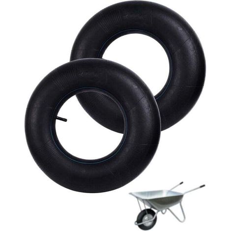 2 Pcs Chambre à Air 4.80/4.00-8 Chambre à Air Brouette 4.00-8 TR13 Chambre de Rechange 480/400-8 pour brouette Chariot de Jardin Camion à Main (1/4)