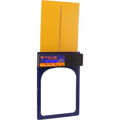 Porte de poulailler 100 V à 240 V avec détecteur de lumière, minuterie, télécommande, étanche, automatique, pour poulailler, prise US bleue (1/5)