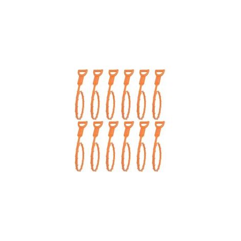 Extracteurs de canalisations - Serpent de vidange flexible pour nettoyer efficacement les cheveux et les débris dans l'évier et la baignoire, 50 cm, Lot de 12 (1/5)