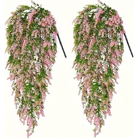 bouquets de lavande en et épis blé pour jardin extérieur décoration intérieure 2 rotin rose (1/5)