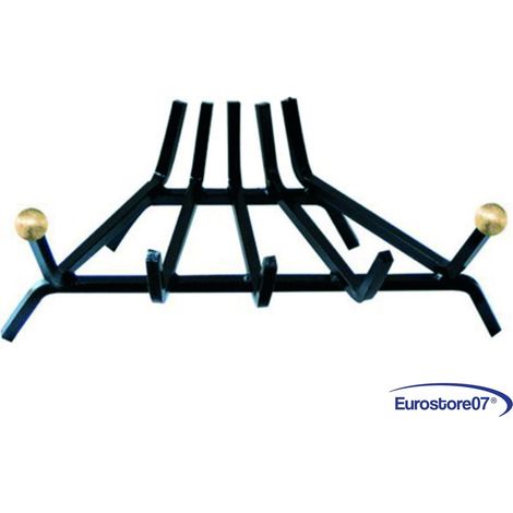 brucialegna triangolare per camino in ferro battuto  POMOLI IN OTTONE - cm.50 (1/4)