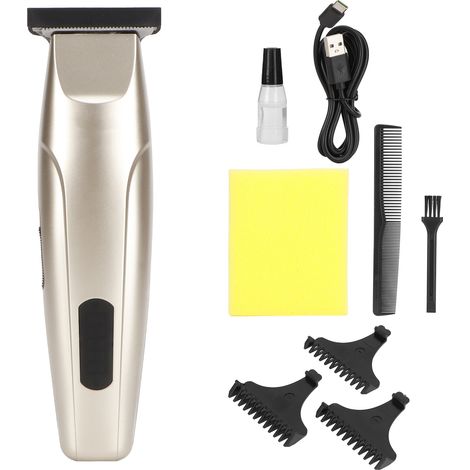 Tondeuse À Cheveux Électrique - Réglage 2 Niveaux - Charge USB - Affichage LED Du Niveau De Batterie - Pour Homme Et Barbe - 1 Pièce (1/5)