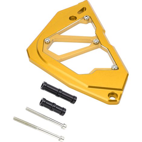 Cache moteur avant en alliage d'aluminium CNC, protection chaîne remplacement pour Z250 Z300 Ninja 250 300 2013-2017, couleur or. (1/5)