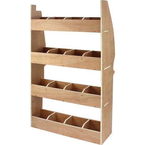 Monster Racking – Meuble de rangement en contreplaqué bouleau pour Citroën Berlingo II SWB – Dimensions 67,5cm x 116cm x 28,5cm – 4 étagères pour outils