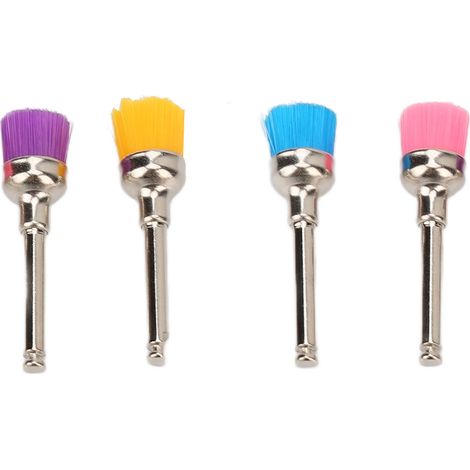 100 brosses de polissage dentaire jetables par paquet, adaptées aux hôpitaux et cliniques dentaires, couleurs assorties disponibles. (1/5)