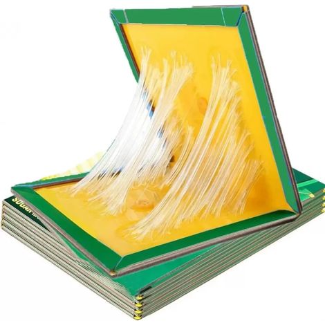 Piège À Insectes - Planche Adhésive Pour Capturer Cafards Araignées Mouches Et Autres Ravageurs - 20 x 15 cm - Lot De 10 (1/5)