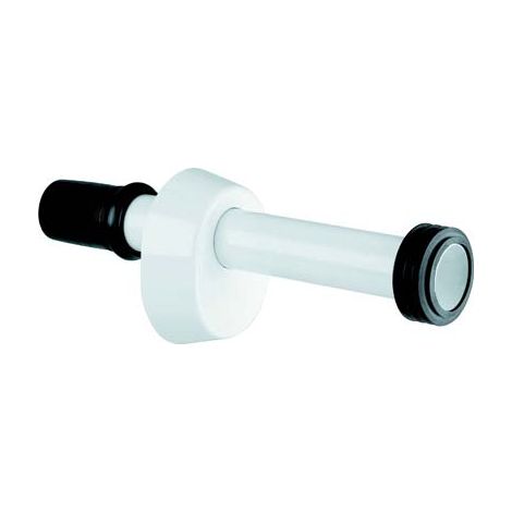 CANOTTO PP X CASSETTA SCARICO WC - BIANCO MM 40- 2 pezzi